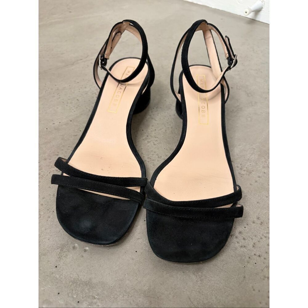 Marc Jacobs Block Heel Suede Sandals